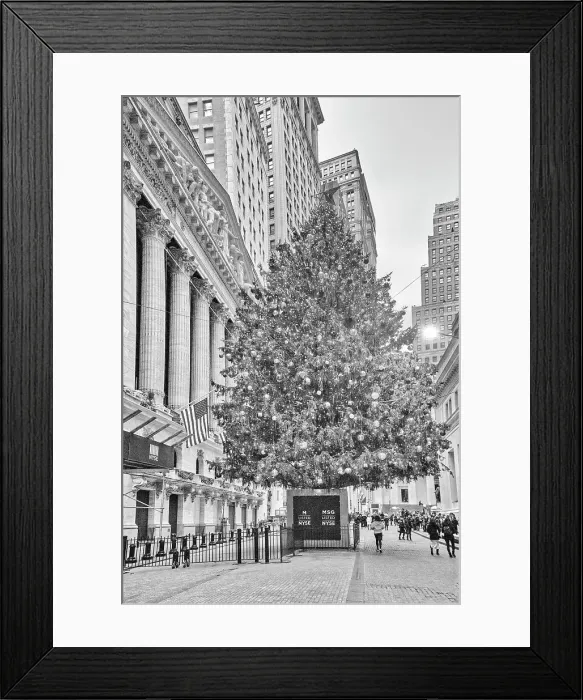 Framed Print : NYC, Wall Street, Christmas tree, NYSE Framed Print : NYC, Wall Street, Christmas tree, NYSE