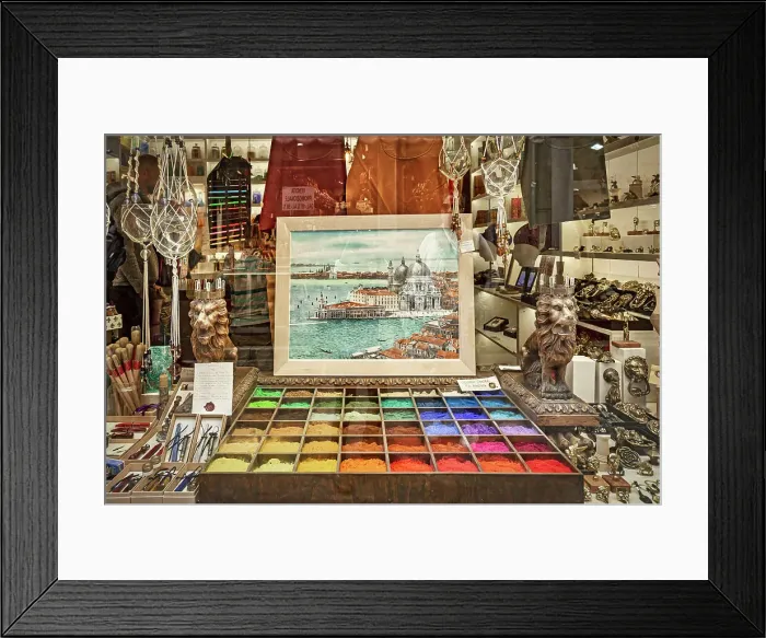 Framed Print : Italy, Veneto, Venice, Art store selling pigments Framed Print : Italy, Veneto, Venice, Art store selling pigments
