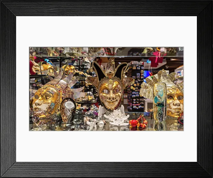 Framed Print : Italy, Veneto, Venice, Venetian Masks for sale
