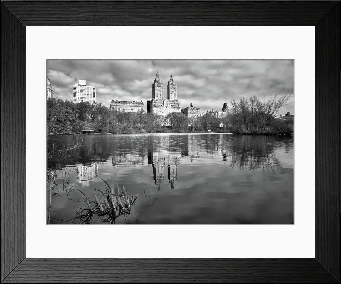 Framed Print : USA, New York City, Manhattan Central Park and San Remo apartment building Framed Print : USA, New York City, Manhattan Central Park and San Remo apartment building