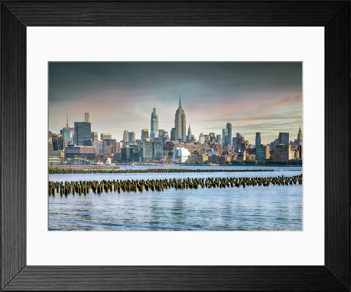 Framed Print : NJ, Views of Midtown NYC from New Jersey Framed Print : NJ, Views of Midtown NYC from New Jersey