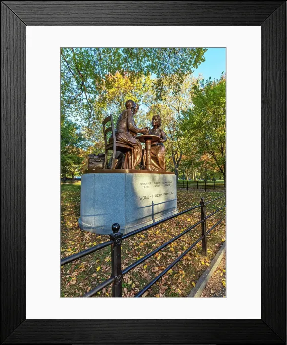 Framed Print : NY, NYC, Central Park, Women's Rights Pioneers Monument Framed Print : NY, NYC, Central Park, Women's Rights Pioneers Monument