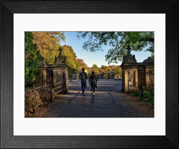 Framed Print : NY, NYC, Central Park, path leading to Bethesda Fountain Framed Print : NY, NYC, Central Park, path leading to Bethesda Fountain