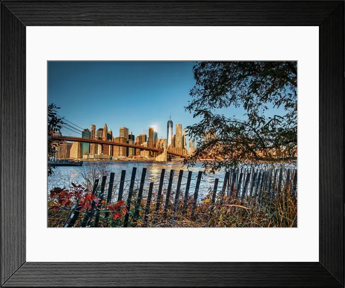 Framed Print : NY, NYC, Brooklyn, Brooklyn Bridge and Lower Manhattan in the background Framed Print : NY, NYC, Brooklyn, Brooklyn Bridge and Lower Manhattan in the background
