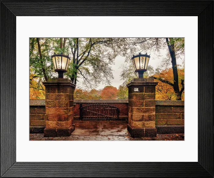 Framed Print : NY, NYC, Central Park, Subway lamps Framed Print : NY, NYC, Central Park, Subway lamps
