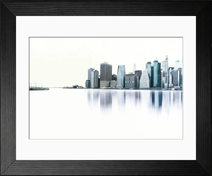 Framed Print : New York City, Lower Manhattan viewed from Brooklyn Framed Print : New York City, Lower Manhattan viewed from Brooklyn