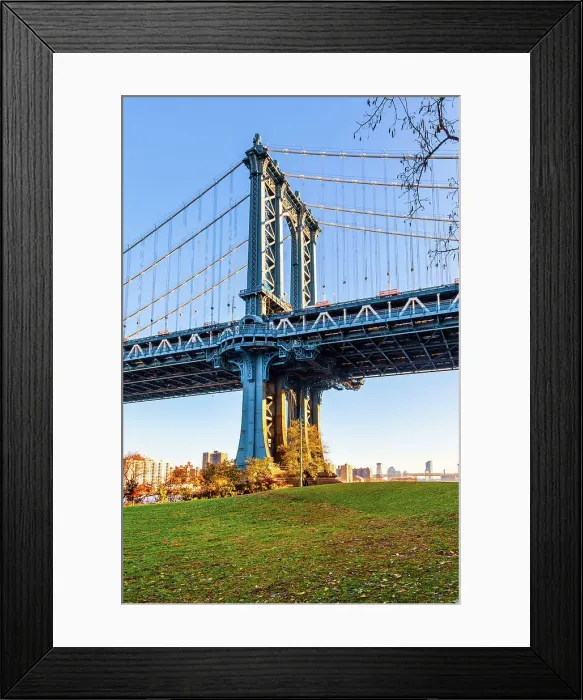 Framed Print : NY, Brooklyn, Dumbo, Manhattan Bride