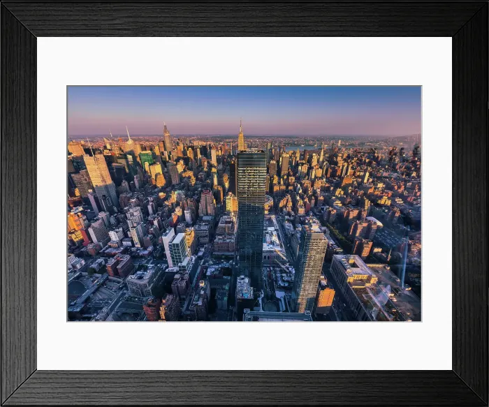 Framed Print : NY, NYC, aerial view of midtown