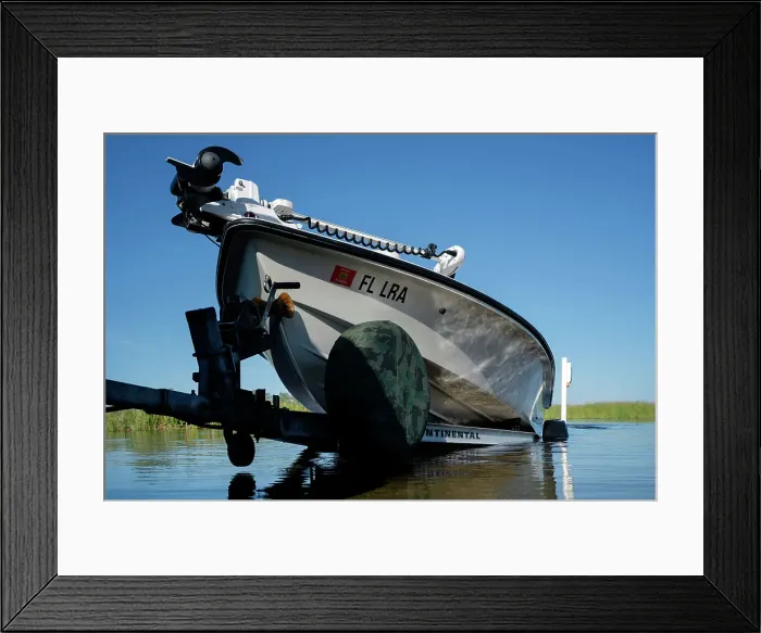 Framed Print : Florida, Everglades, small fishing boat Framed Print : Florida, Everglades, small fishing boat