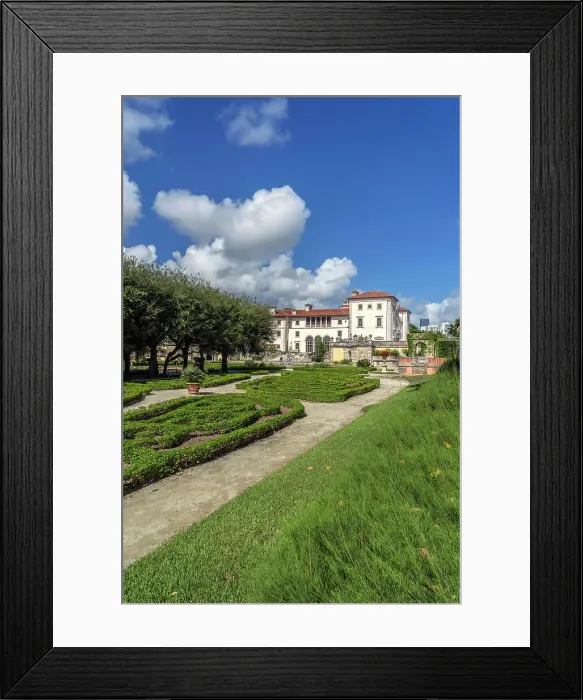 Framed Print : Florida, Miami, Villa Vizcaya, Vizcaya Museum and Gardens, South Facade and Renaissance gardens Framed Print : Florida, Miami, Villa Vizcaya, Vizcaya Museum and Gardens, South Facade and Renaissance gardens