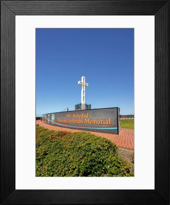 Framed Print : California, San Diego, La Jolla, Mount Soledad National Veterans Memorial, Mount Soledad Cross Framed Print : California, San Diego, La Jolla, Mount Soledad National Veterans Memorial, Mount Soledad Cross