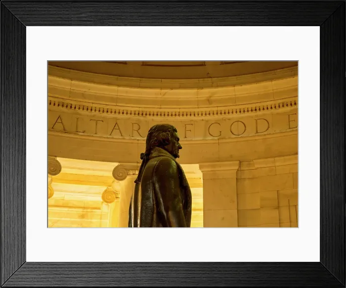 Framed Print : Washington, D.C. Thomas Jefferson Memorial, close-up of monument