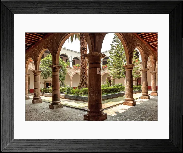 Framed Print : Mexico, Coyoacan, Convento de San Juan Bautista. Cloister Framed Print : Mexico, Coyoacan, Convento de San Juan Bautista. Cloister
