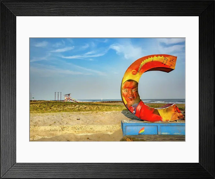 Framed Print : Colombia, Cartagena, the letter C of Cartagena letters, beach