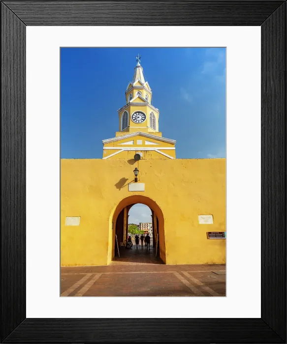 Framed Print : Colombia, Cartagena, Plaza del Reloj, Cartagena de Indias, Clock Tower, main entrance Framed Print : Colombia, Cartagena, Plaza del Reloj, Cartagena de Indias, Clock Tower, main entrance