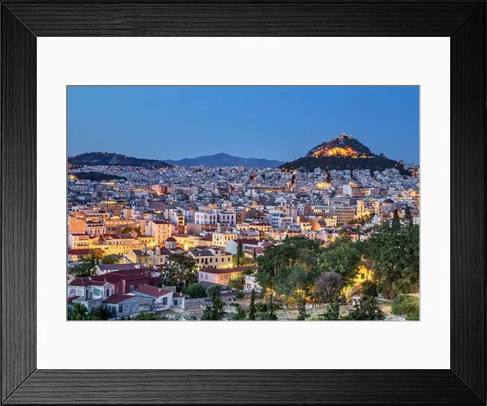 Framed Print : Greece, Athens, Overview of Athens City Framed Print : Greece, Athens, Overview of Athens City