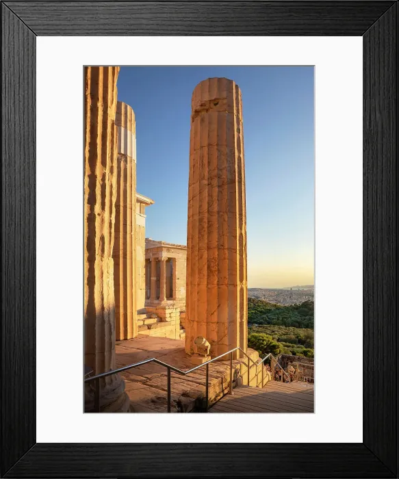 Framed Print : Greece, Athens, Propylaea, Gateway to the Acropolis and Nike Temple Framed Print : Greece, Athens, Propylaea, Gateway to the Acropolis and Nike Temple