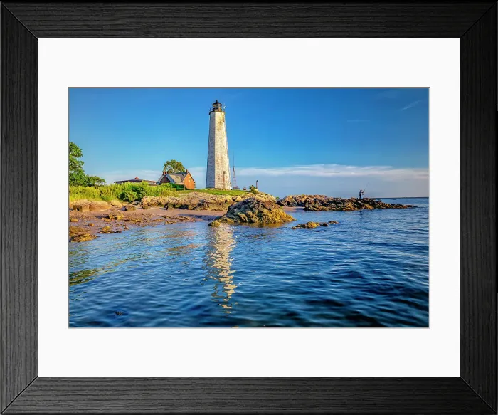 Framed Print : Connecticut, New Haven, Five Mile Point Lighthouse Framed Print : Connecticut, New Haven, Five Mile Point Lighthouse