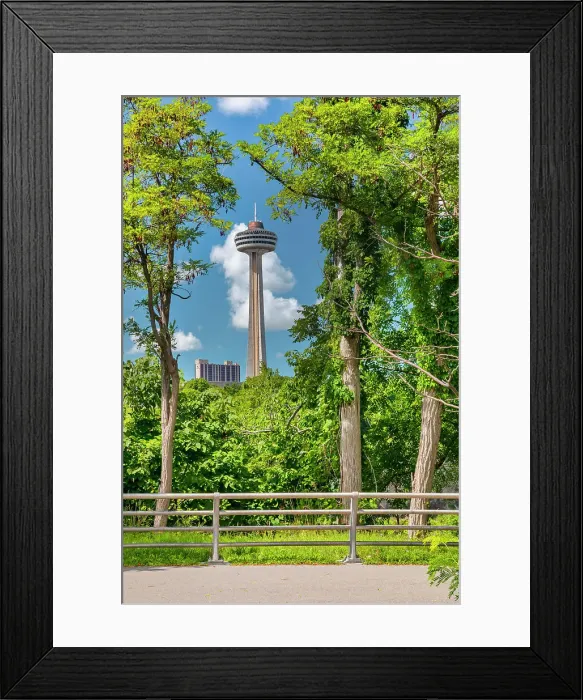 Framed Print : Canada, Ontario, View of The Skylon Tower from New York side Framed Print : Canada, Ontario, View of The Skylon Tower from New York side