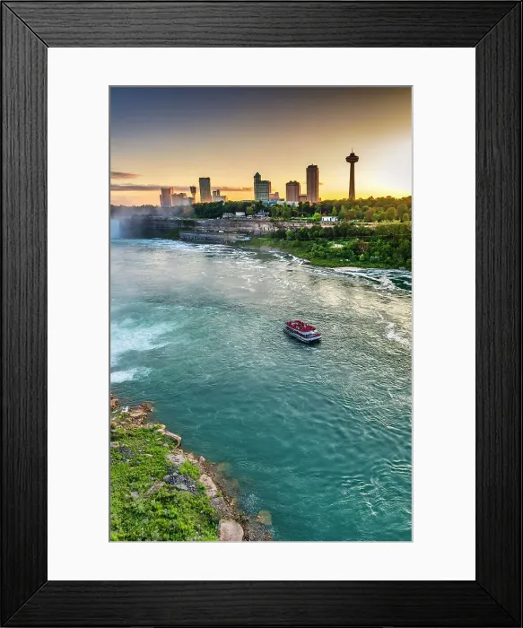 Framed Print : New York, Niagara Falls, Niagara Falls, Ontario Skyline Framed Print : New York, Niagara Falls, Niagara Falls, Ontario Skyline