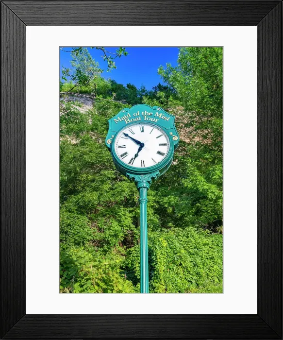 Framed Print : New York, Niagara Falls Maid of the Mist Clock Framed Print : New York, Niagara Falls Maid of the Mist Clock