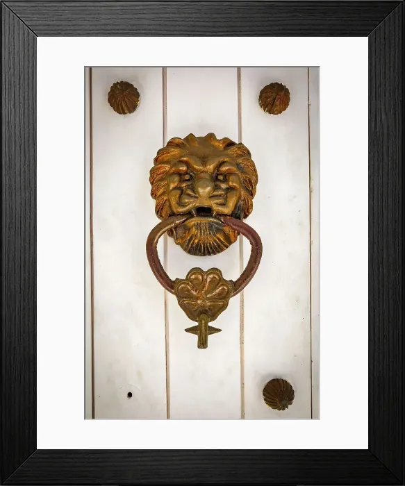 Framed Print : Colombia, Cartagena, detail of doorknob Framed Print : Colombia, Cartagena, detail of doorknob