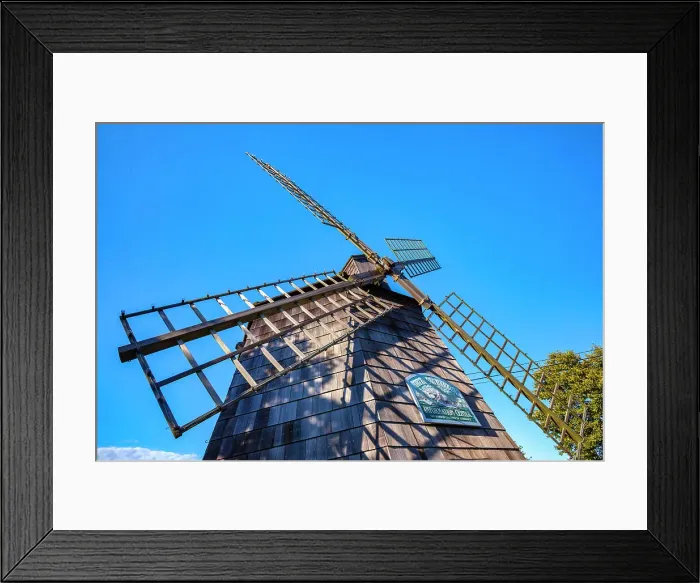 Framed Print : New York, Sag Harbor, Long Island, Suffolk County, Village windmill