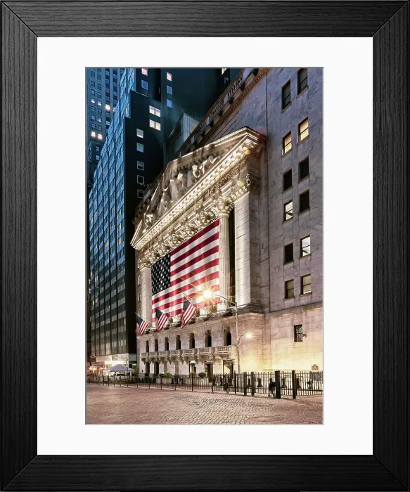Framed Print : New York City, Manhattan, Wall Street, NY Stock Exchange Framed Print : New York City, Manhattan, Wall Street, NY Stock Exchange