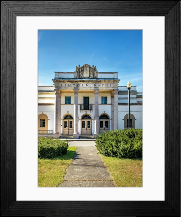Framed Print : New York, Saratoga Springs, Lincoln Baths Framed Print : New York, Saratoga Springs, Lincoln Baths