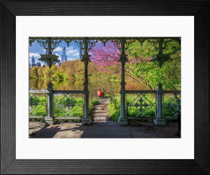 Framed Print : New York City, Manhattan, The Lake, Central Park, view from Ladies Pavilion Framed Print : New York City, Manhattan, The Lake, Central Park, view from Ladies Pavilion