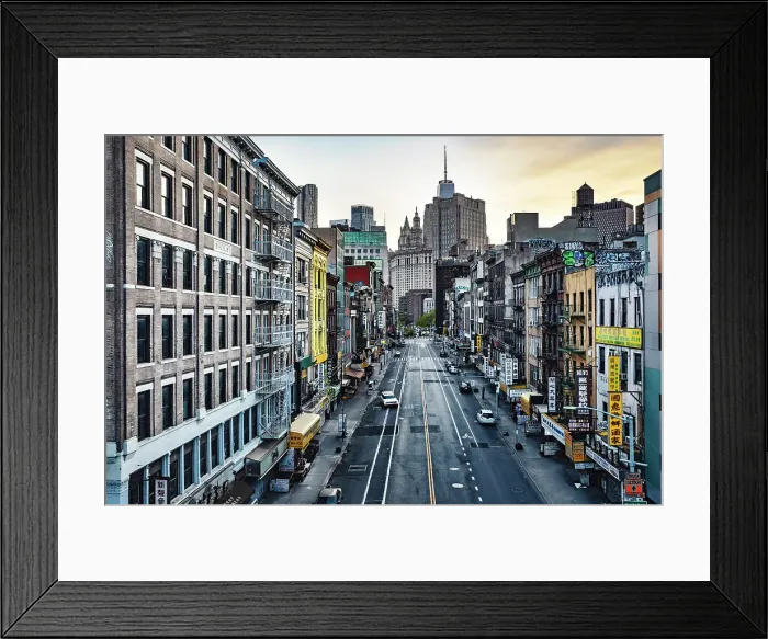 Framed Print : New York City, Manhattan, Chinatown, street scene Framed Print : New York City, Manhattan, Chinatown, street scene