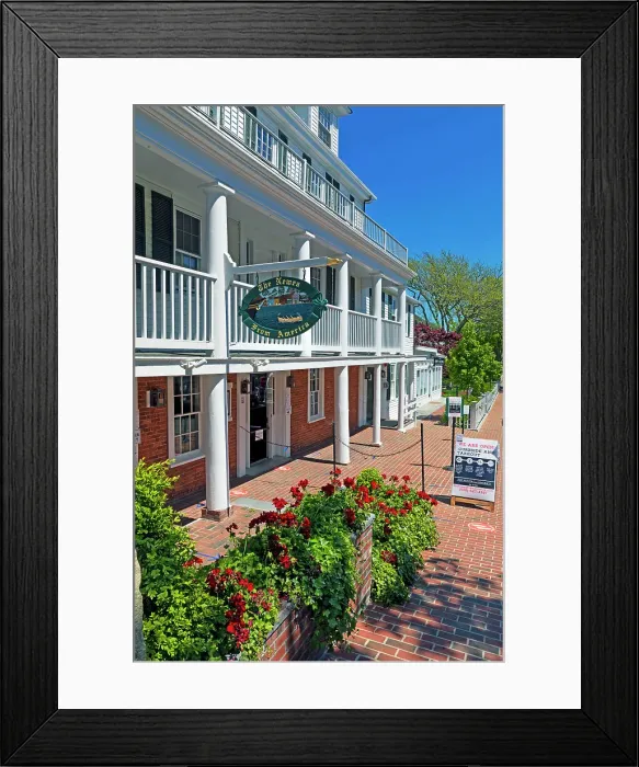 Framed Print : Massachusetts, New Martha's Vineyard, The Newes from America in Edgartown