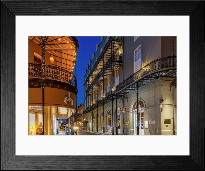 Framed Print : USA, Louisiana, New Orleans, French Quarter at Night Framed Print : USA, Louisiana, New Orleans, French Quarter at Night
