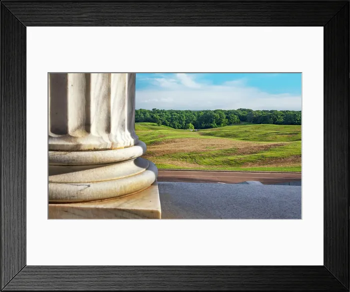 Framed Print : Mississippi, Vicksburg, Close-up of Column & Overview of the Battle Field from the Illinois State Memorial (1899) Framed Print : Mississippi, Vicksburg, Close-up of Column & Overview of the Battle Field from the Illinois State Memorial (1899)