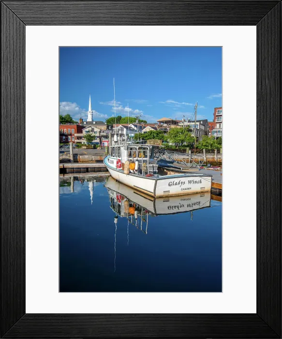Framed Print : Maine, Camden, Camden Harbor Scene Framed Print : Maine, Camden, Camden Harbor Scene