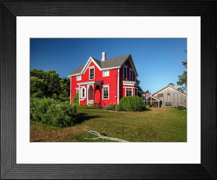 Framed Print : Rhode Island, Block Island, Colorful house Framed Print : Rhode Island, Block Island, Colorful house