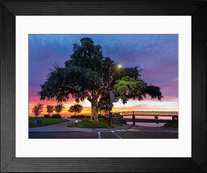 Framed Print : Mississippi, Natchez, Bluff Trail, Night Scene with The Bridge of Sighs Framed Print : Mississippi, Natchez, Bluff Trail, Night Scene with The Bridge of Sighs