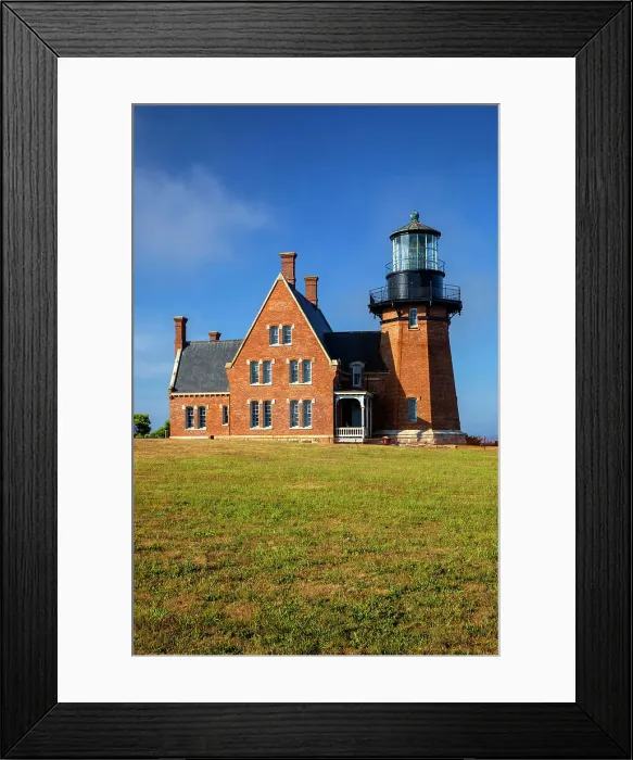 Framed Print : Rhode Island, Block Island, Mohegan Bluffs, Southeast Lighthouse, Aerial View Framed Print : Rhode Island, Block Island, Mohegan Bluffs, Southeast Lighthouse, Aerial View