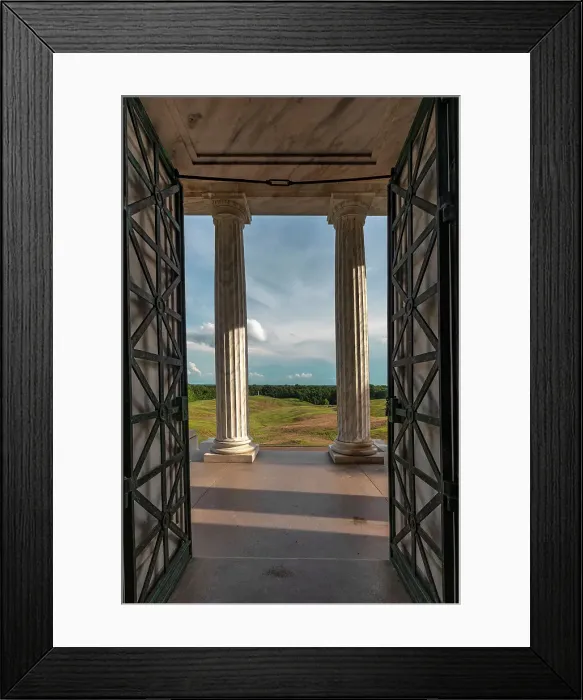 Framed Print : Mississippi, Vicksburg, Doorway into the Battle Field from the Illinois State Memorial (1899) Framed Print : Mississippi, Vicksburg, Doorway into the Battle Field from the Illinois State Memorial (1899)