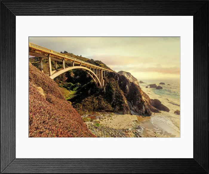 Framed Print : California, Big Sur, Bixby Bridge Framed Print : California, Big Sur, Bixby Bridge