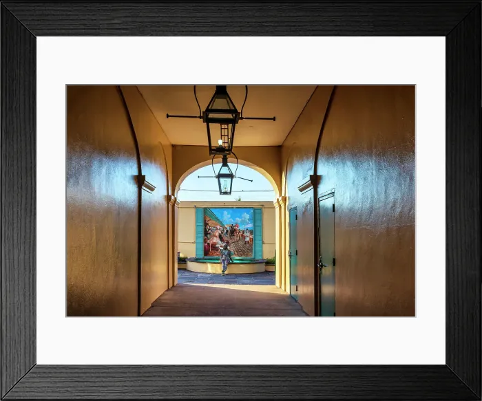 Framed Print : Louisiana, New Orleans, French Market Mural and Statue Framed Print : Louisiana, New Orleans, French Market Mural and Statue