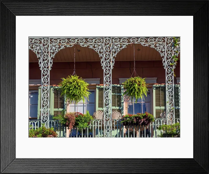 Framed Print : Louisiana, New Orleans, Historic homes in the French Quarter Framed Print : Louisiana, New Orleans, Historic homes in the French Quarter