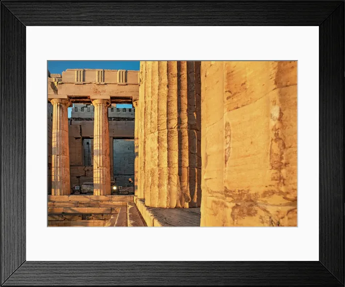 Framed Print : Greece, Athens, Acropolis, Temple ruins Framed Print : Greece, Athens, Acropolis, Temple ruins