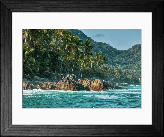 Framed Print : Mexico, Puerto Vallarta, Rocky Shore Framed Print : Mexico, Puerto Vallarta, Rocky Shore