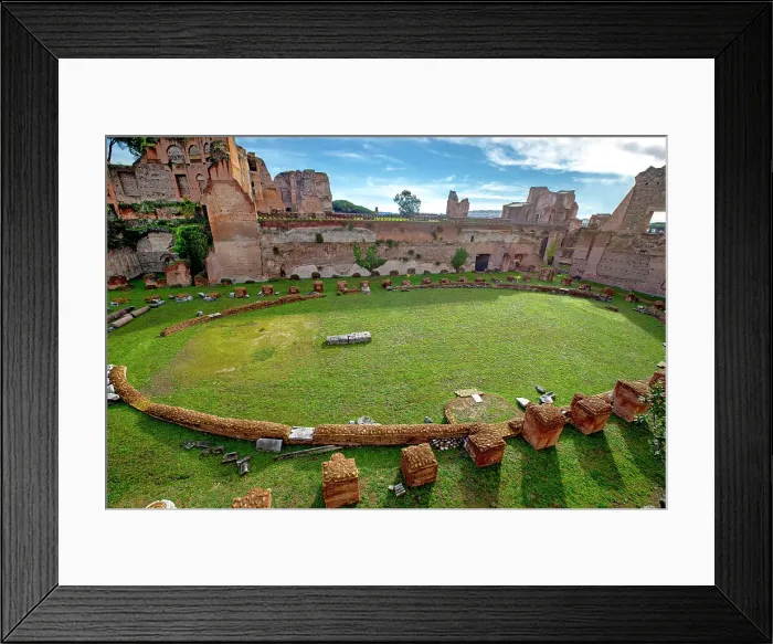 Framed Print : Italy, Rome, Roman Forum, stadium at the Palatine Hill Framed Print : Italy, Rome, Roman Forum, stadium at the Palatine Hill