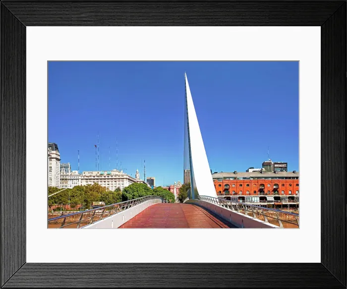 Framed Print : Argentina, Buenos Aires, Puente de la Mujer, Puerto Madero Framed Print : Argentina, Buenos Aires, Puente de la Mujer, Puerto Madero