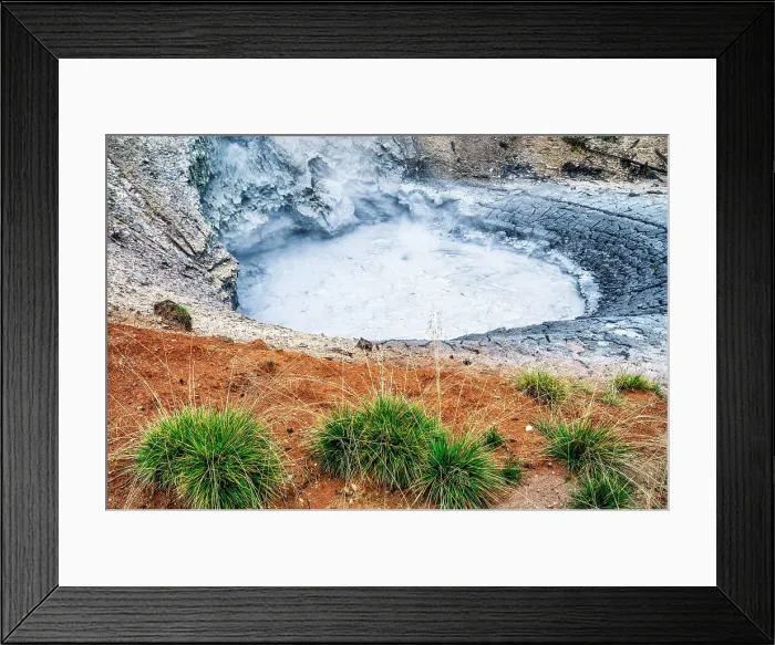Framed Print : Wyoming, Yellowstone National Park, Mud Volcano Area, Mud Volcano, caldron Framed Print : Wyoming, Yellowstone National Park, Mud Volcano Area, Mud Volcano, caldron