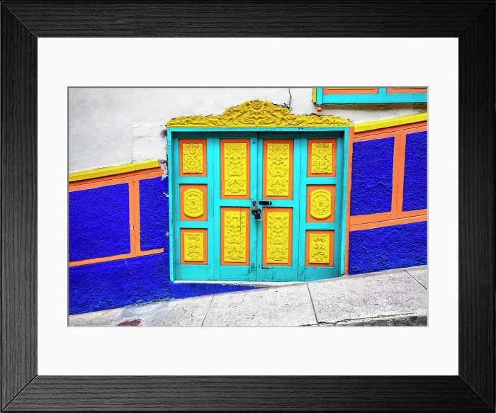 Framed Print : Colombia, Jerico town, typical architecture Framed Print : Colombia, Jerico town, typical architecture