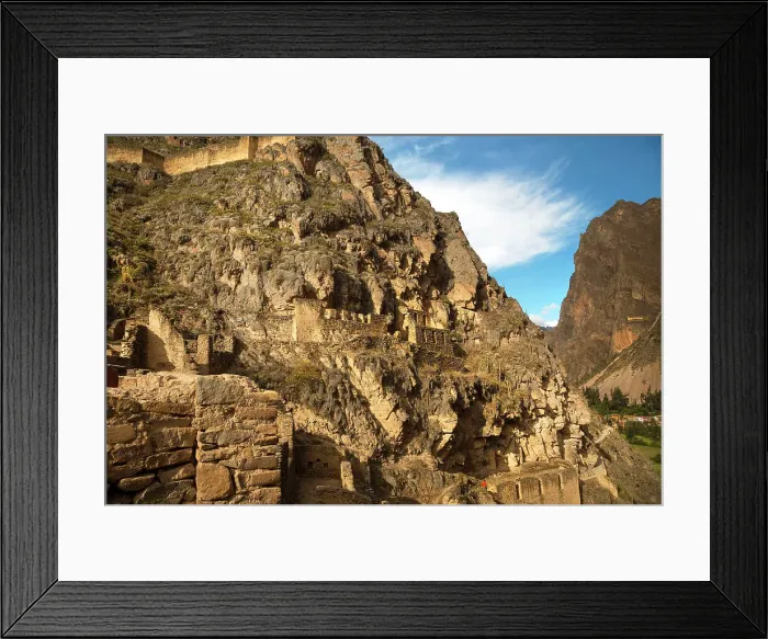 Framed Print : Peru, Sacred Valley, Ollantaytambo ruins Framed Print : Peru, Sacred Valley, Ollantaytambo ruins