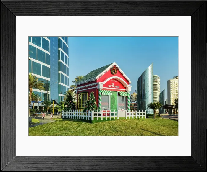 Framed Print : Peru, Lima, Miraflores, Gingerbread House Framed Print : Peru, Lima, Miraflores, Gingerbread House